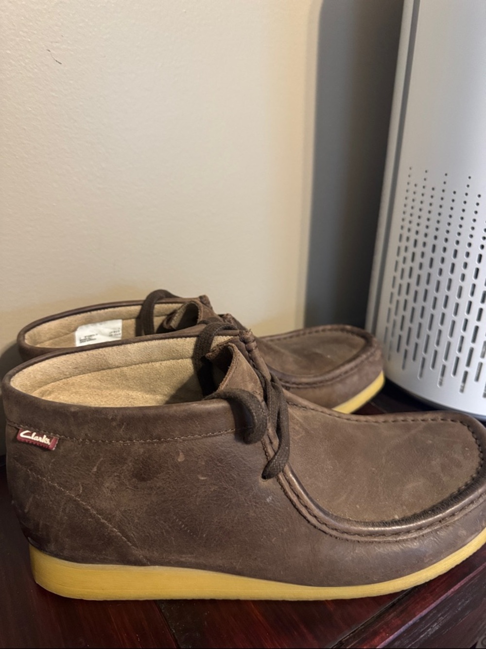 Clarks Originals Wallabee Boots Brown Leather Crepe Sole  Men’s Size 10.5 - Picture 2 of 9